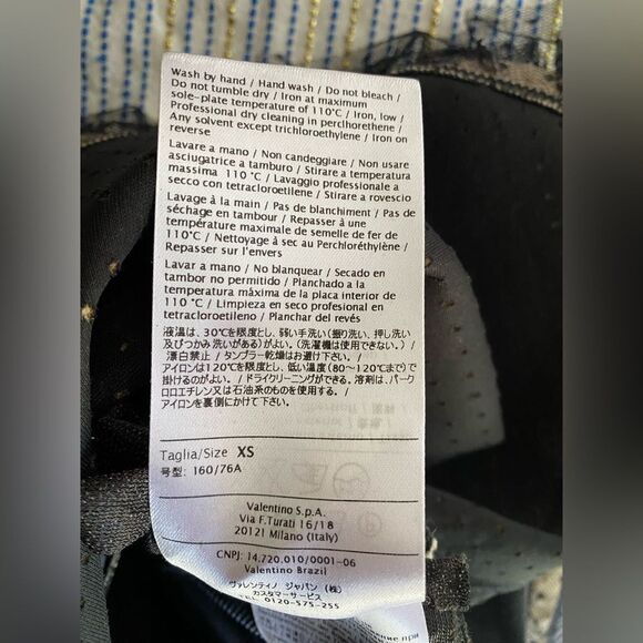 RED Valentino Mini Dress Shift Womens Size XS Cream Black Nylon Type Sleeveless - Picture 12 of 13